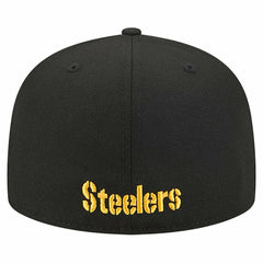 Overlap Wordmark 59FIFTY Fitted Hat - Pittsburgh Steelers