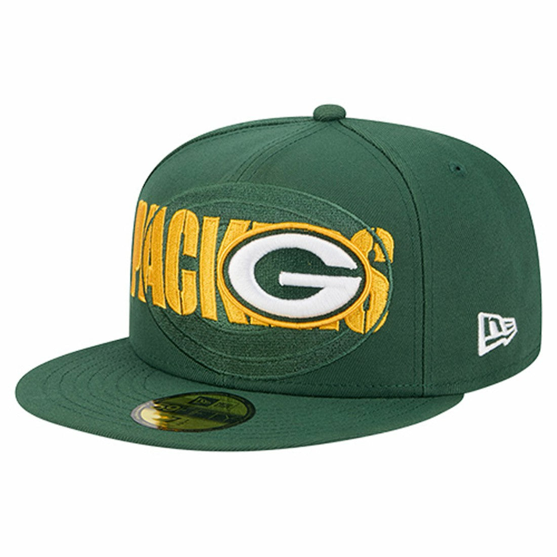 Overlap Wordmark 59FIFTY Fitted Hat - Green Bay Packers