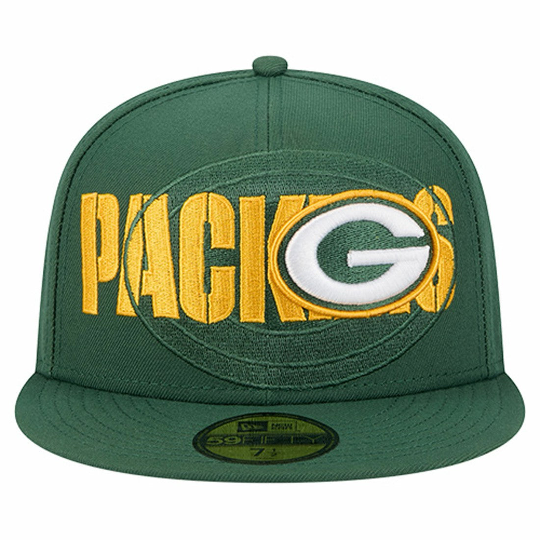 Overlap Wordmark 59FIFTY Fitted Hat - Green Bay Packers