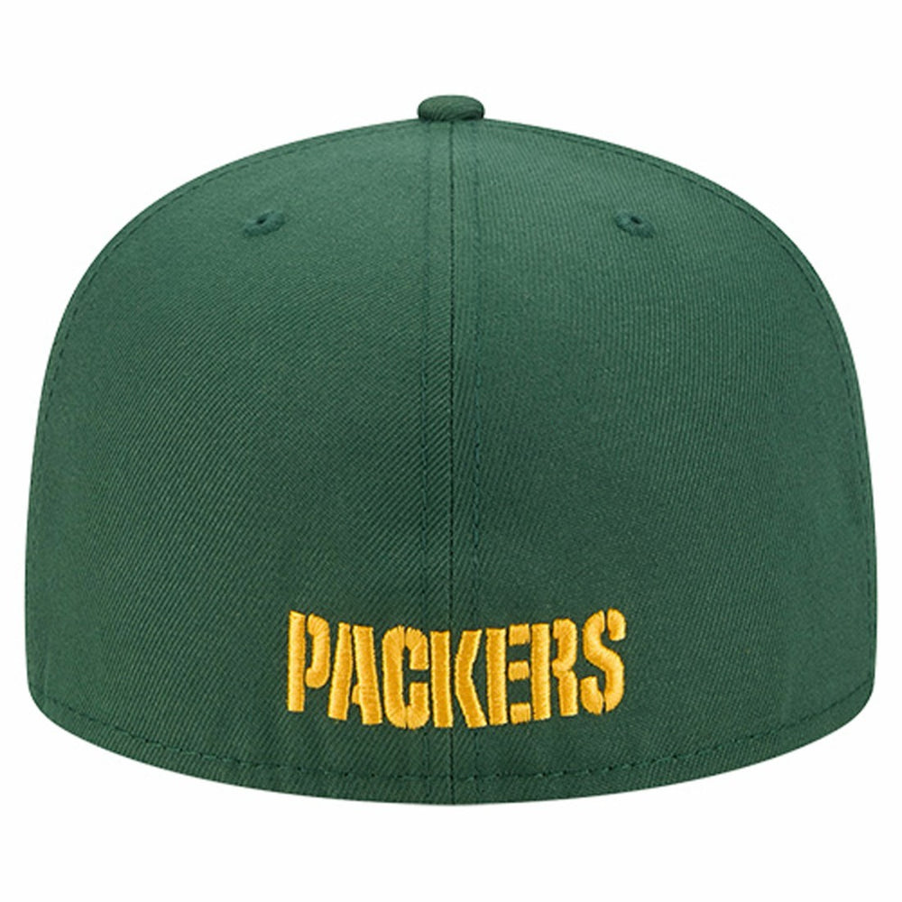 Overlap Wordmark 59FIFTY Fitted Hat - Green Bay Packers
