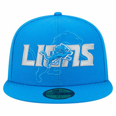 Overlap Wordmark 59FIFTY Fitted Hat - Detroit Lions