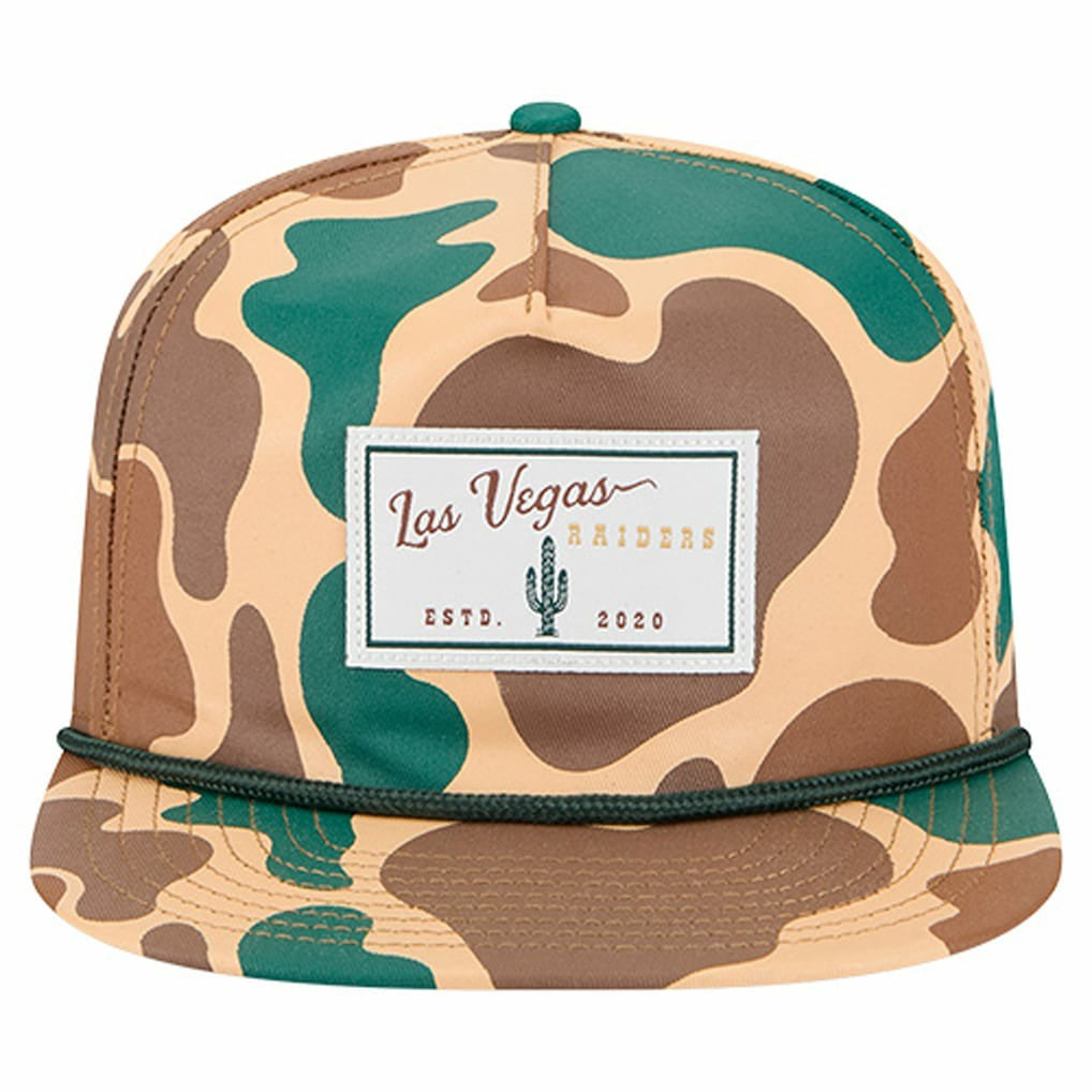 Duck Rope 19TWENTY Snapback Hat - Las Vegas Raiders