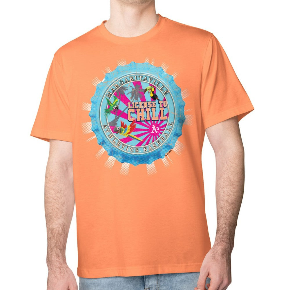 MLB Athletics Margaritaville Chill Bottle Cap Classic T-Shirt