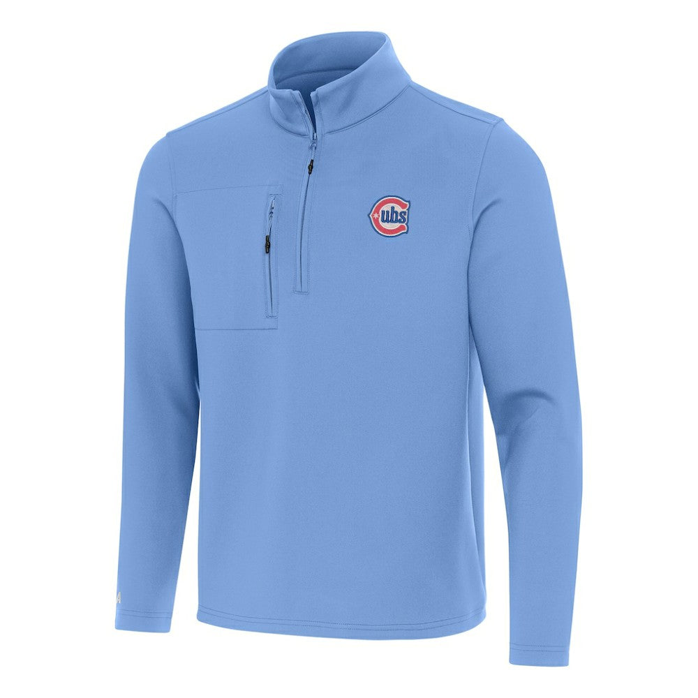 MLB Chicago Cubs Antigua Alternate Logo Insider Quarter-Zip Pullover