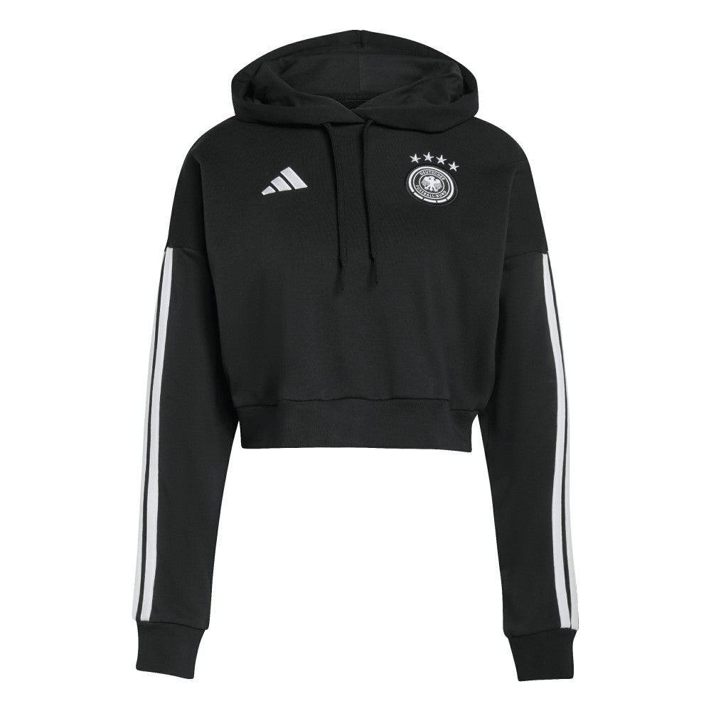 Germany National Team Women's FIFA x World Cup Alphaskin Cropped Hoodie - Adidas Black