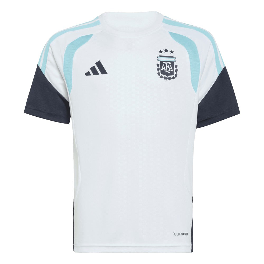 Argentina National Team Youth FIFA x World Cup 2026 Tiro Training Jersey - Adidas White