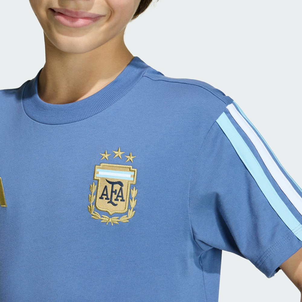 Argentina National Team Youth FIFA x World Cup Alphaskin T-Shirt - Adidas Blue