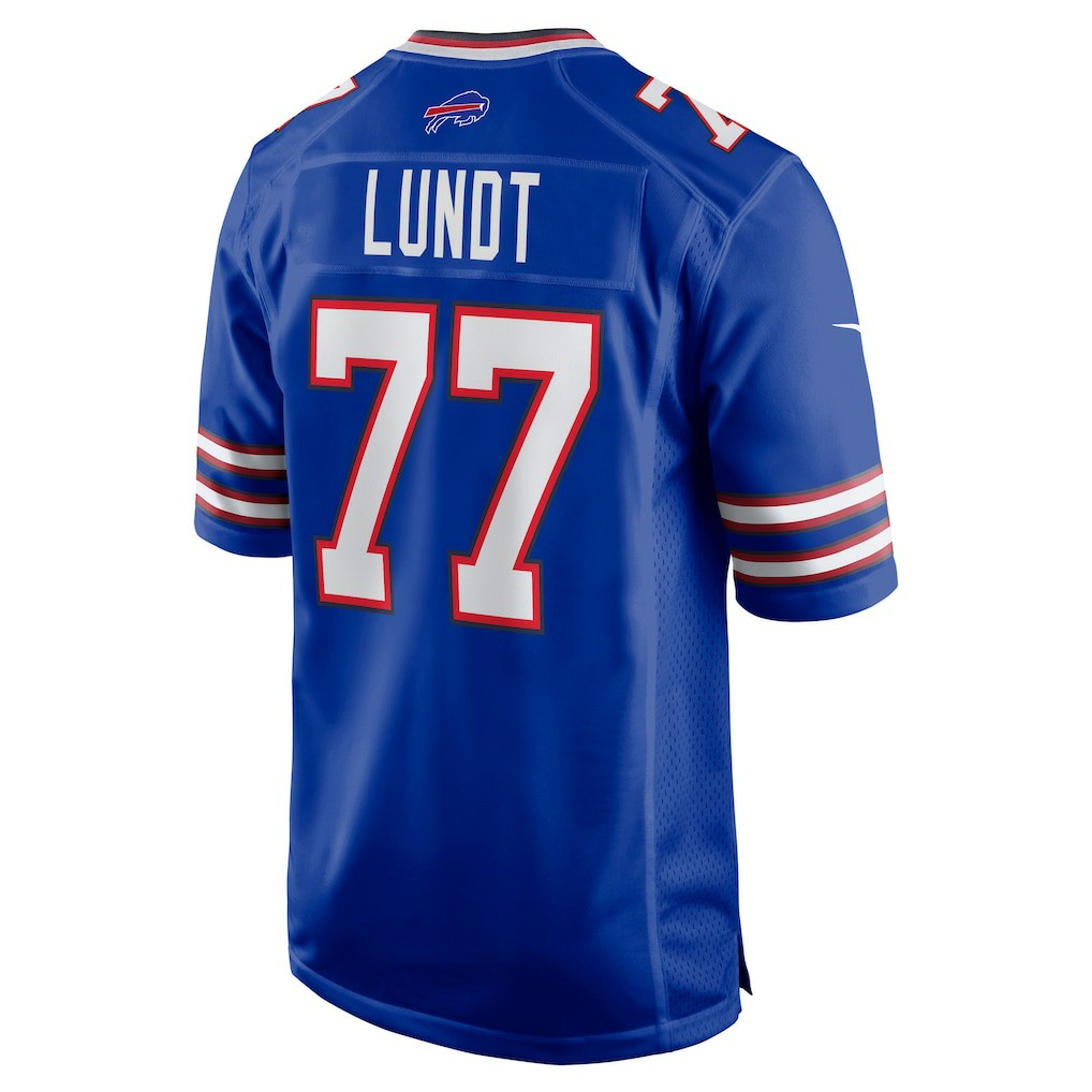 Chase Lundt  Team Game Jersey - Buffalo Bills