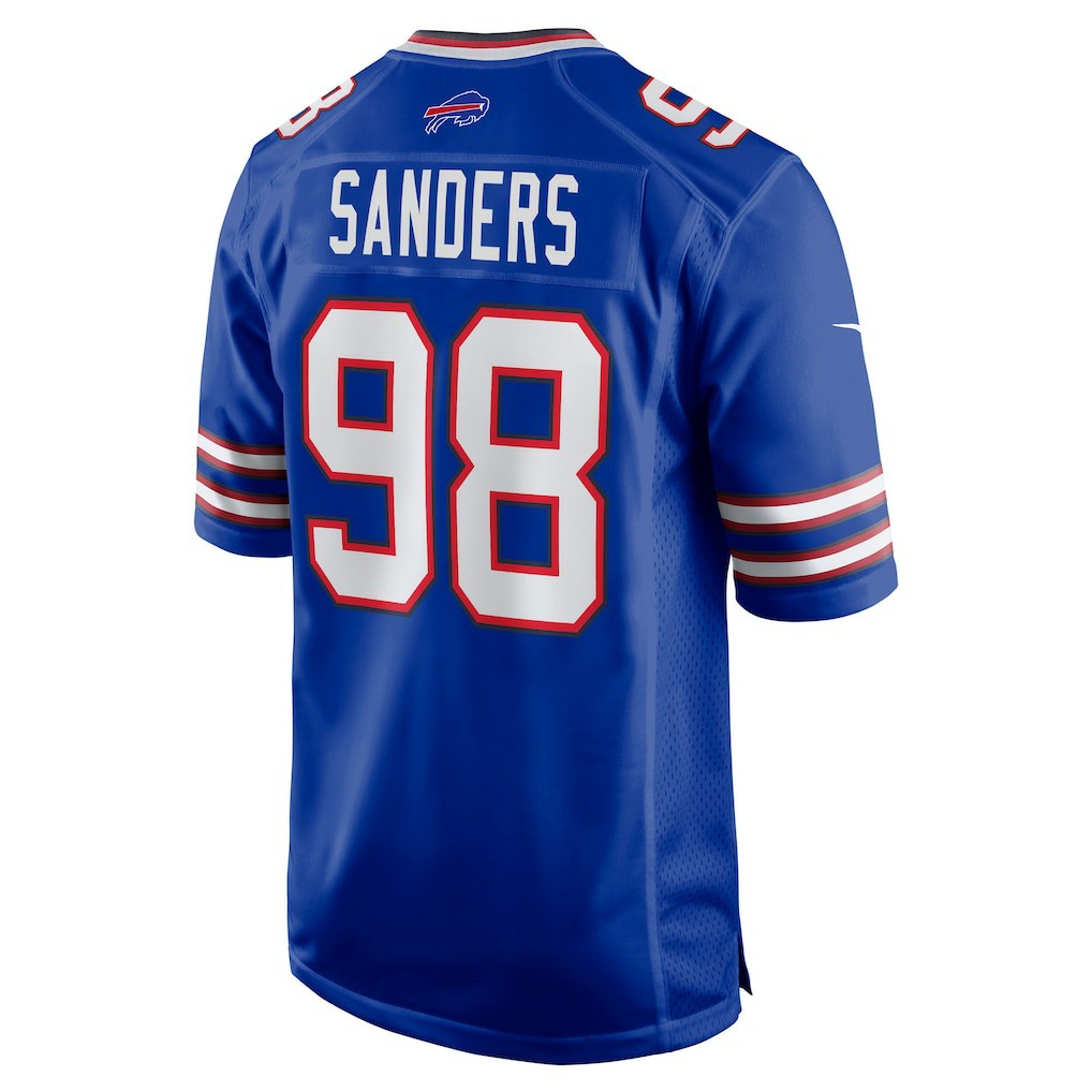 T.J. Sanders  Team Game Jersey - Buffalo Bills