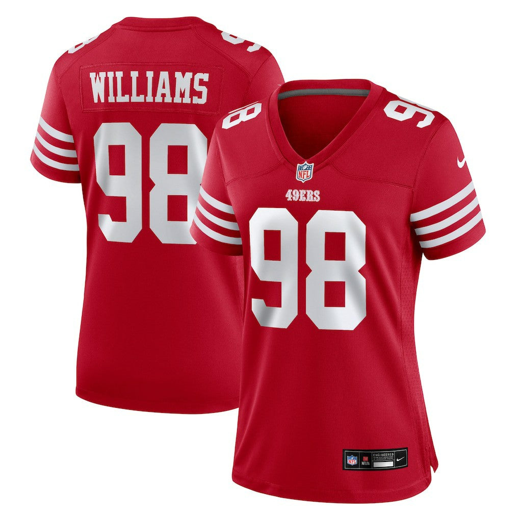 Mykel Williams  Women's Team Game Jersey - San Francisco 49ers