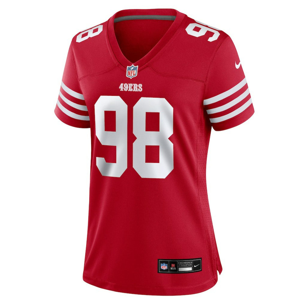 Mykel Williams  Women's Team Game Jersey - San Francisco 49ers