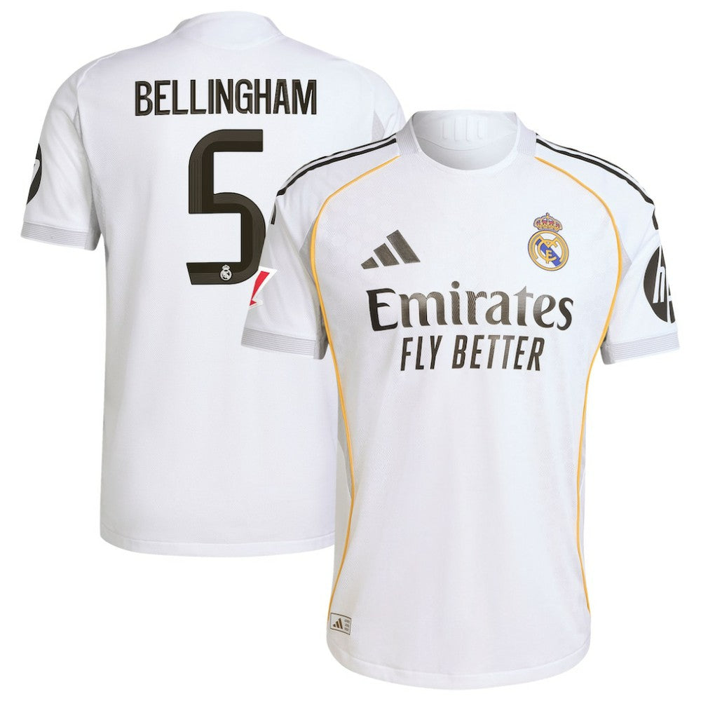 Jude Bellingham Real Madrid 2025/26 Home Jersey - Adidas White