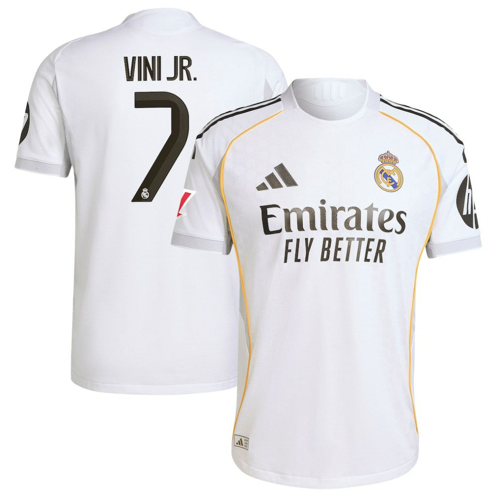 Vini Jr. Real Madrid 2025/26 Home Jersey - Adidas White