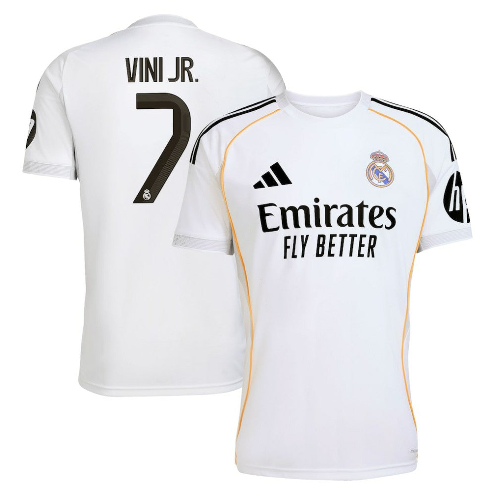 Vini Jr. Real Madrid 2025/26 Home Replica Jersey - Adidas White