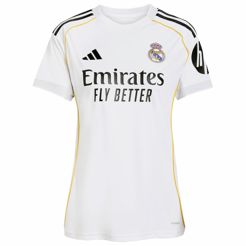Jude Bellingham Real Madrid Women's 2025/26 Home Replica Jersey - Adidas White