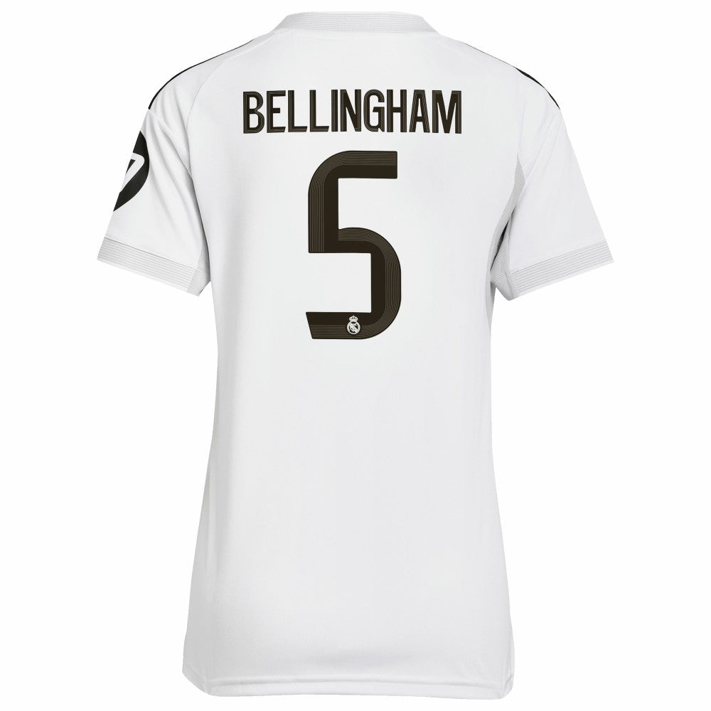 Jude Bellingham Real Madrid Women's 2025/26 Home Replica Jersey - Adidas White
