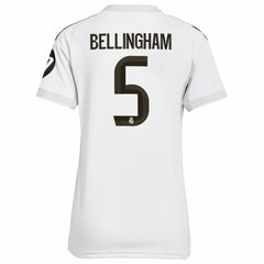 Jude Bellingham Real Madrid Women's 2025/26 Home Replica Jersey - Adidas White