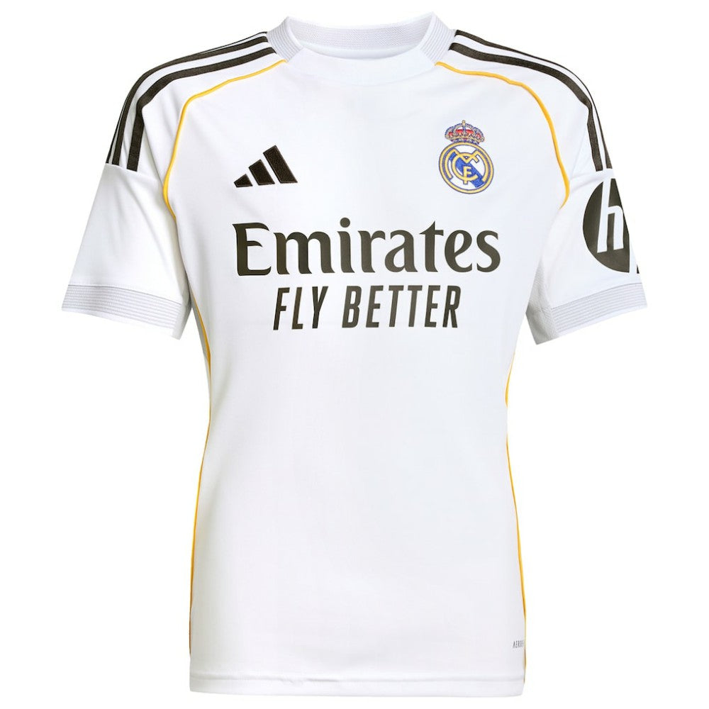Jude Bellingham Real Madrid Youth 2025/26 Home Replica Jersey - Adidas White