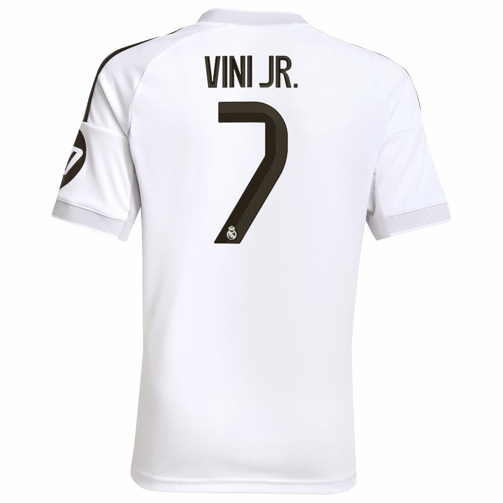 Vini Jr. Real Madrid Youth 2025/26 Home Replica Jersey - Adidas White