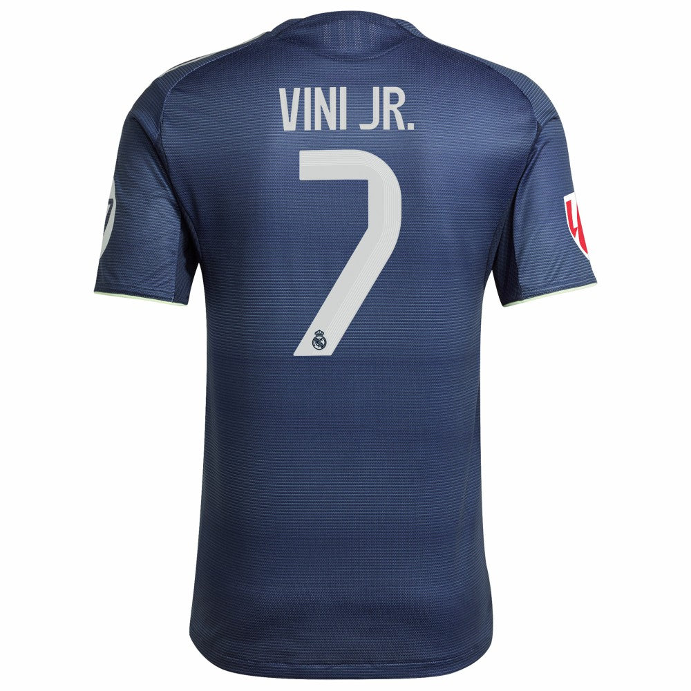 Vini Jr. Real Madrid 2025/26 Away Player Jersey - Adidas Blue