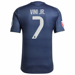 Vini Jr. Real Madrid 2025/26 Away Player Jersey - Adidas Blue