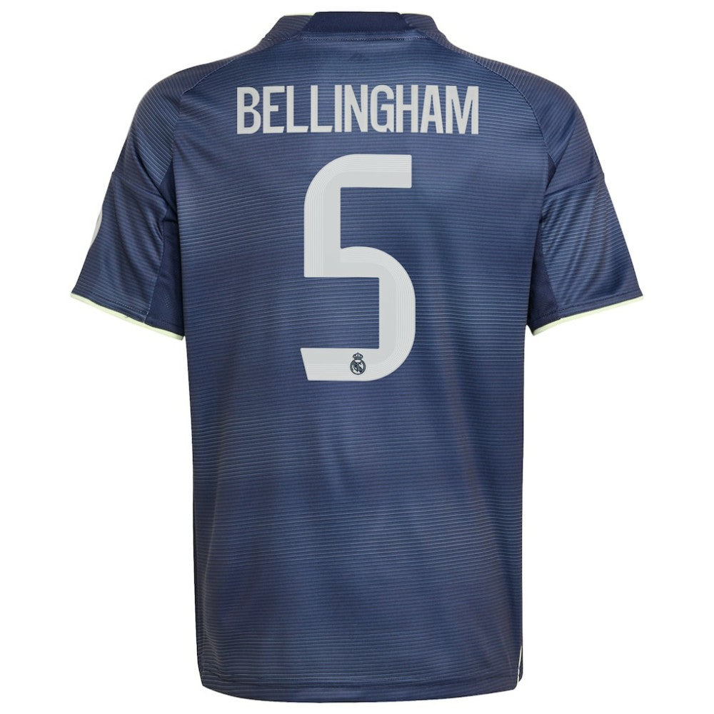 Jude Bellingham Real Madrid Youth 2025/26 Away Replica Player Jersey - Adidas Blue