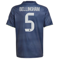Jude Bellingham Real Madrid Youth 2025/26 Away Replica Player Jersey - Adidas Blue