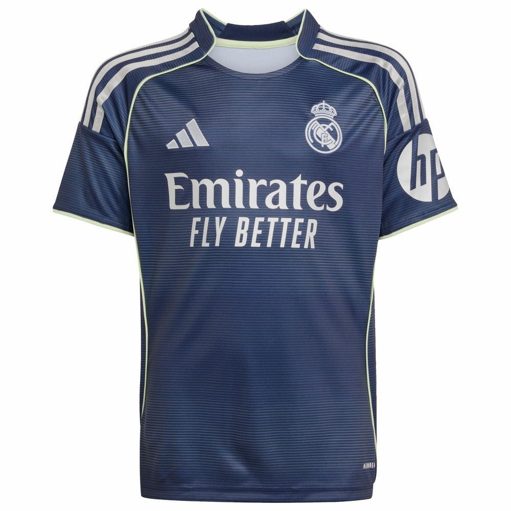 Vini Jr. Real Madrid Youth 2025/26 Away Replica Player Jersey - Adidas Blue