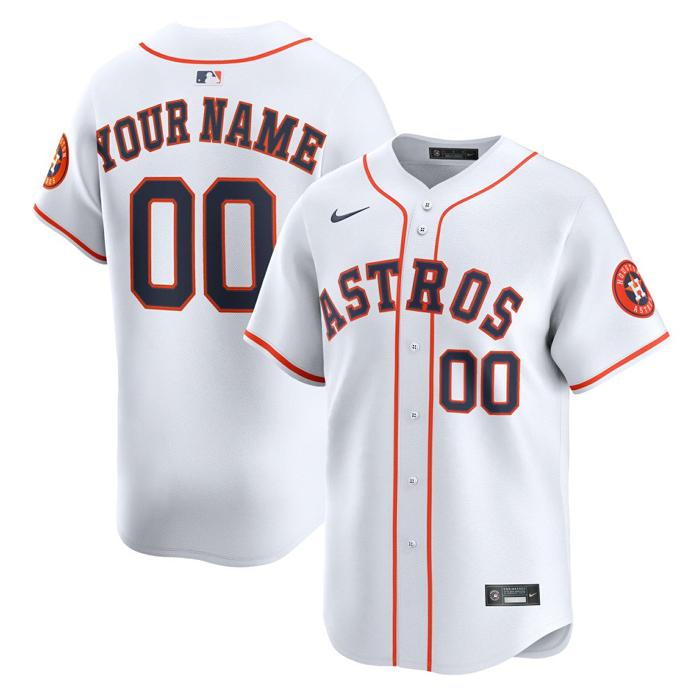 MLB Houston Astros Nike Youth Home Custom Limited Jersey