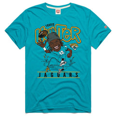 Travis Hunter  Homage Unisex Caricature Player Graphic Tri-Blend T-Shirt - Jacksonville Jaguars