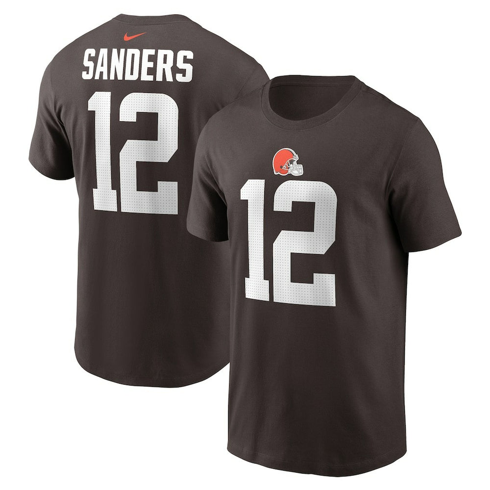 Shedeur Sanders  2025 NFL Draft Name & Number T-Shirt - Cleveland Browns