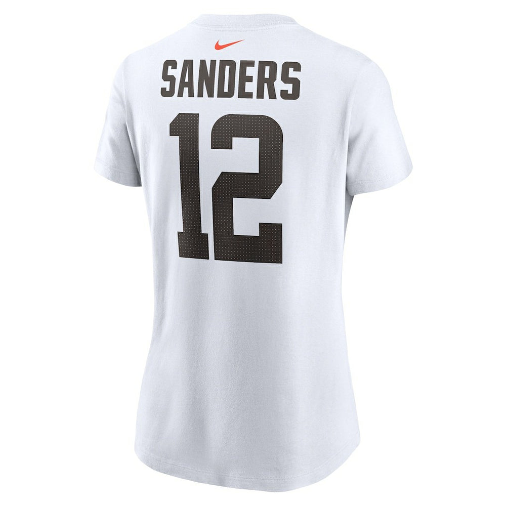 Shedeur Sanders  Women's 2025 NFL Draft Name & Number T-Shirt - Cleveland Browns