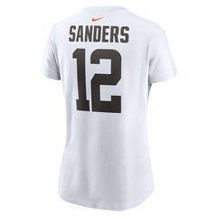 Shedeur Sanders  Women's 2025 NFL Draft Name & Number T-Shirt - Cleveland Browns