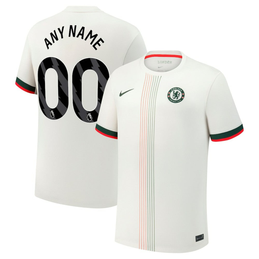 Chelsea 2025/26 Away Replica Custom Jersey - Nike Cream