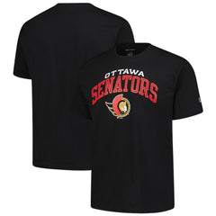 NHL Black Ottawa Senators Champion Primary Logo T-Shirt
