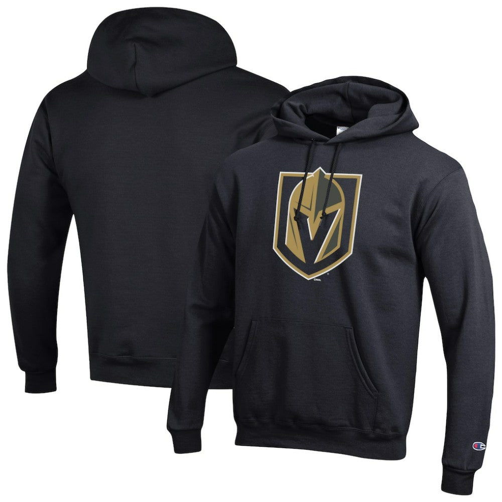 NHL Black Vegas Golden Knights Champion Primary Logo 1-Hit Pullover Hoodie