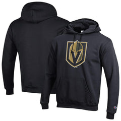 NHL Black Vegas Golden Knights Champion Primary Logo 1-Hit Pullover Hoodie