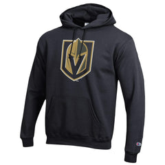 NHL Black Vegas Golden Knights Champion Primary Logo 1-Hit Pullover Hoodie