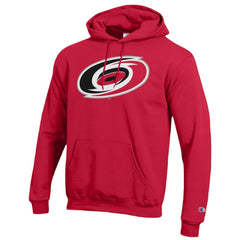 NHL Red Carolina Hurricanes Champion Primary Logo 1-Hit Pullover Hoodie