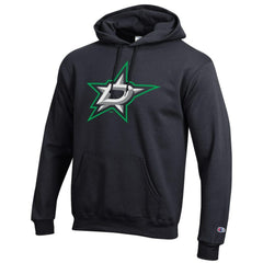 NHL Black Dallas Stars Champion Primary Logo 1-Hit Pullover Hoodie