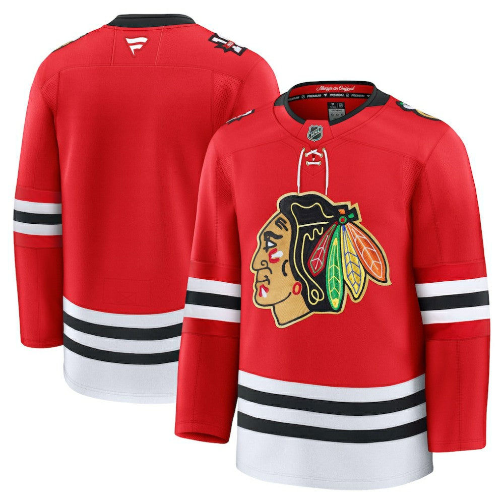 NHL Red Chicago Blackhawks Fanatics Centennial Premium Jersey