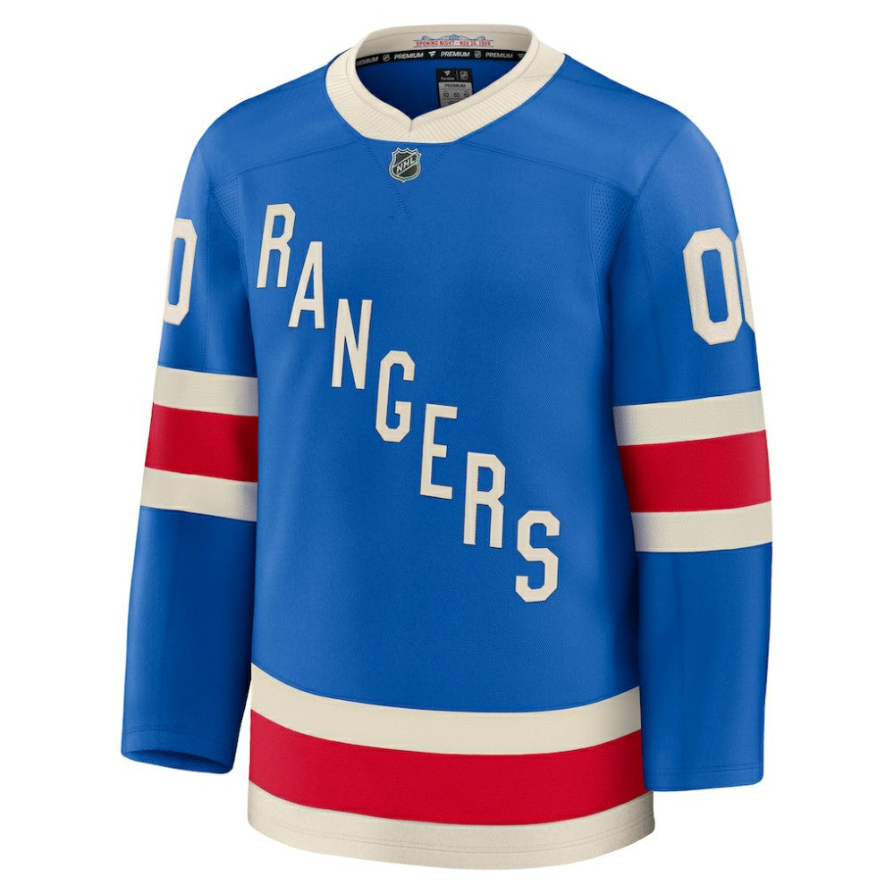 NHL Blue New York Rangers Fanatics Centennial Premium Custom Jersey