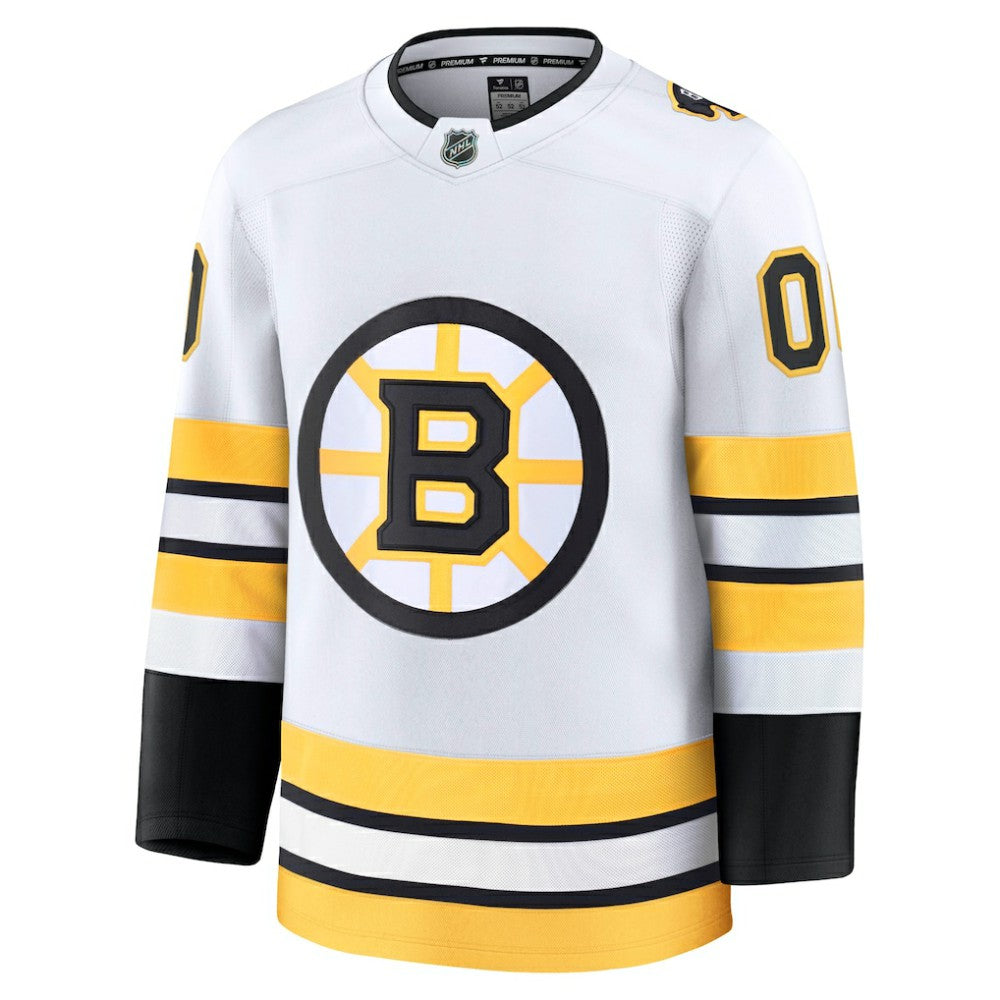 NHL White Boston Bruins Fanatics Away Premium Custom Jersey