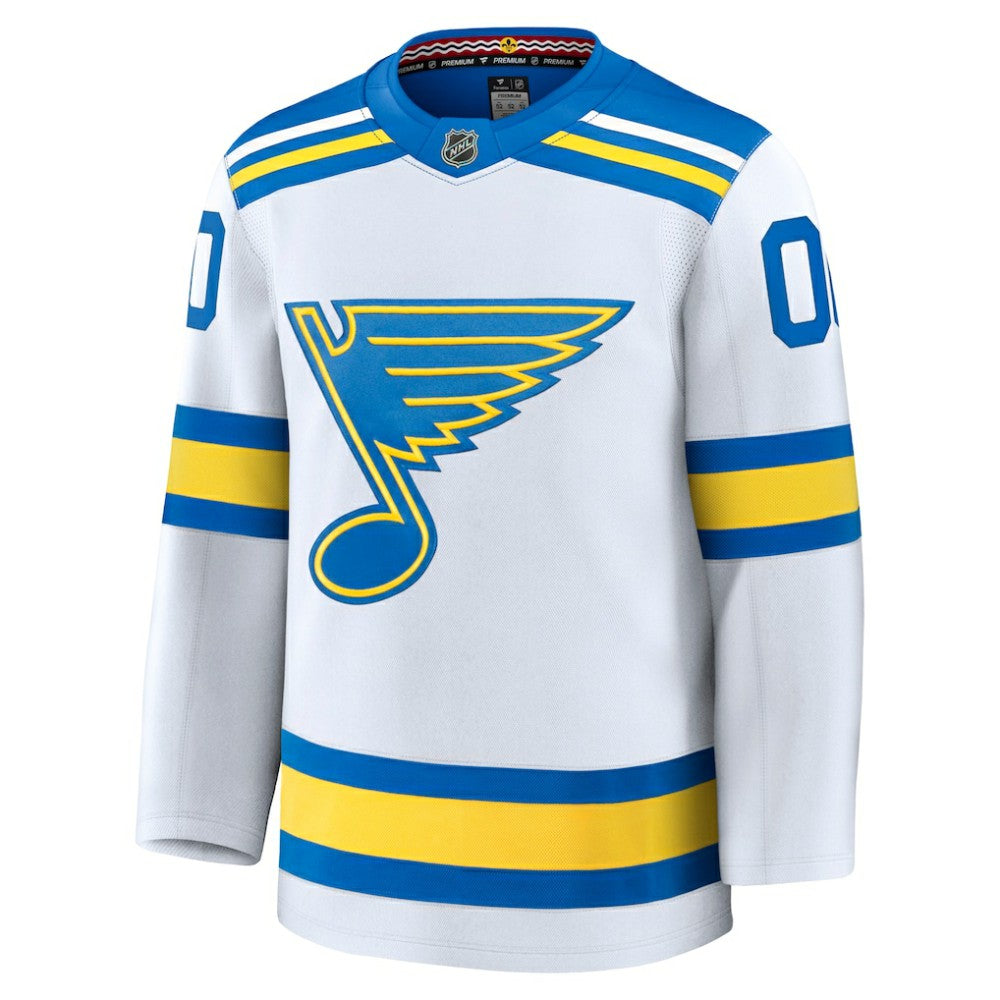 NHL White St. Louis Blues Fanatics Away Premium Custom Jersey