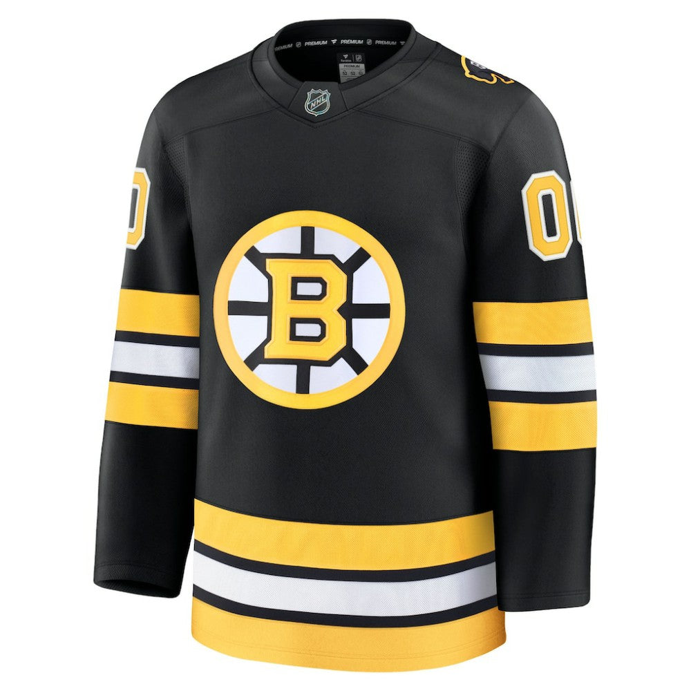 NHL Black Boston Bruins Fanatics Home Premium Custom Jersey