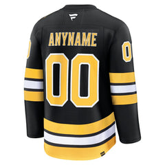 NHL Black Boston Bruins Fanatics Home Premium Custom Jersey
