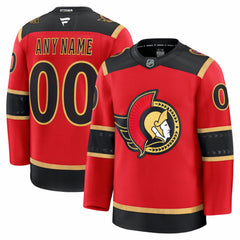 NHL Red Ottawa Senators Fanatics Alternate Custom Premium Jersey