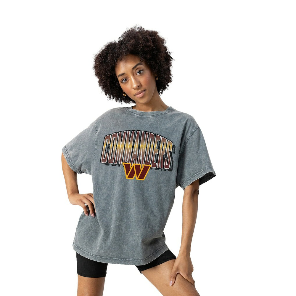 Gameday Couture Women's Peak Performance Oversized Snow Wash T-Shirt - Washington Commanders