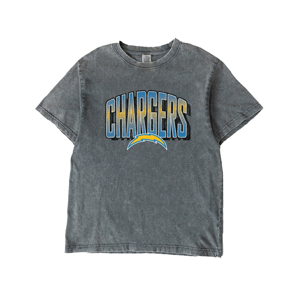 Gameday Couture Women's Peak Performance Oversized Snow Wash T-Shirt - Los Angeles Chargers