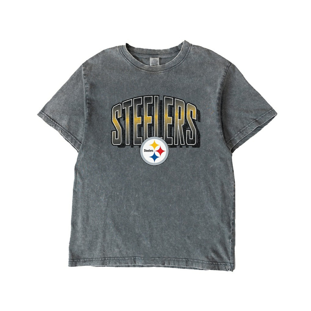 Gameday Couture Women's Peak Performance Oversized Snow Wash T-Shirt - Pittsburgh Steelers